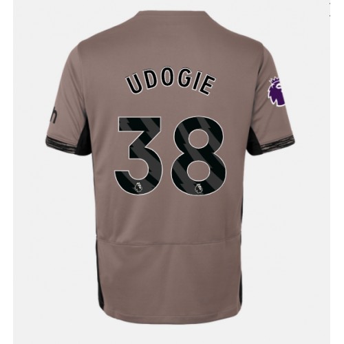 Fotbalové Dres Tottenham Hotspur Destiny Udogie #38 Alternativní 2023-24 Krátký Rukáv